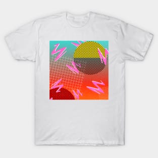 Memphis Style Inspired Pattern T-Shirt